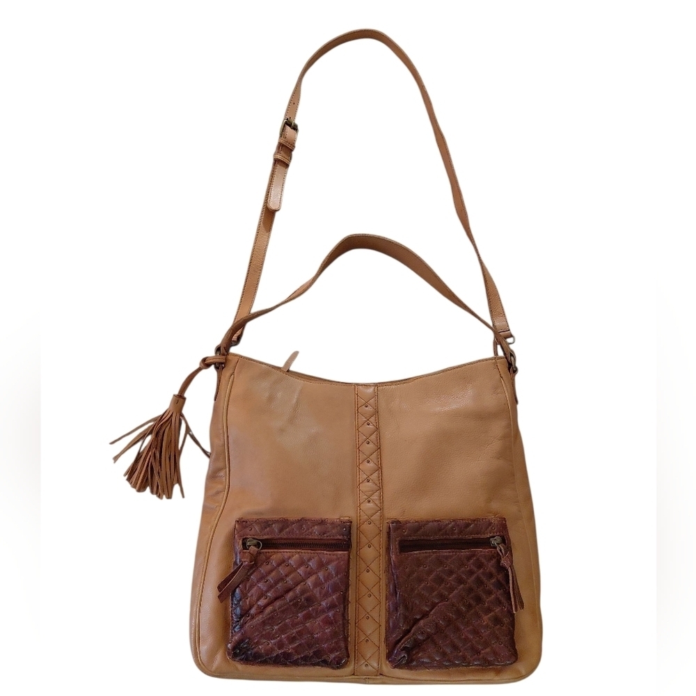 Anabaglish Starlight Crossbody Bag Rustic Cowhide Leather Boho Bag Large